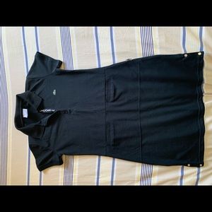 Lacoste polo dress black spring summer size 40